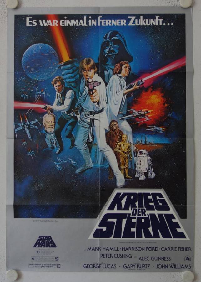 Star Wars original release german movie poster